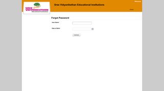 ForgotPassword - Welcome to Sree Vidyanikethan Educational ...
