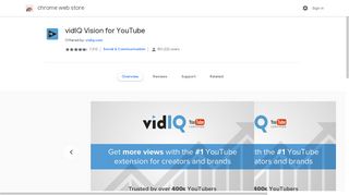 vidIQ Vision for YouTube - Google Chrome