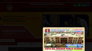 Welcome to Vidya Bal Bhawan Sr. Sec. Public School
