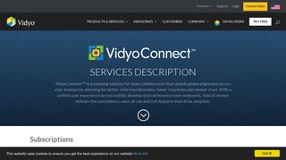 VidyoConnect Services Description | Vidyo