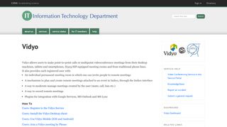 Vidyo | IT Department - CERN