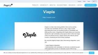 Vieple - PageUp Video Interviewing Platform Integration