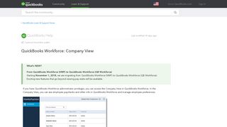 ViewMyPaycheck: Company View - QuickBooks Learn & Support