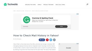 How to Check Mail History in Yahoo! | Techwalla.com