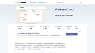 Viewpayroll.com website.