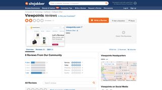 Viewpoints Reviews - 8 Reviews of Viewpoints.com | Sitejabber