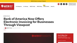 Bank of America Now Offers Electronic Invoicing for Businesses ...