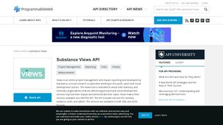 Substance Views API | ProgrammableWeb