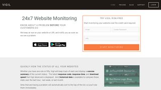 Website Monitoring by Vigil