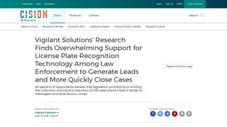Vigilant Solutions' Research Finds Overwhelming Support for License ...