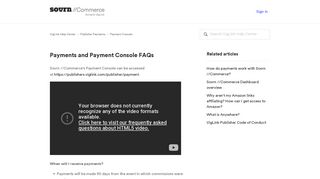 Payments and Payment Console FAQs – VigLink Help Center