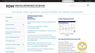Immunization – Division of Immunization - Virginia Department of Health