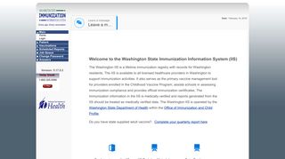 WA IIS-Web Main Page