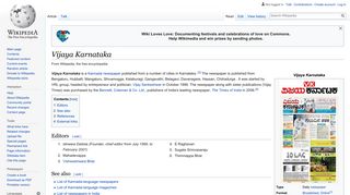 Vijaya Karnataka - Wikipedia
