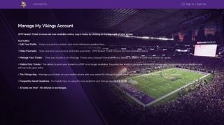 Manage My Vikings Account |