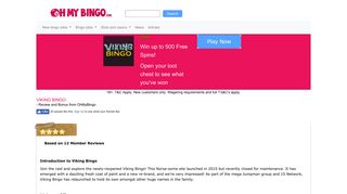 Viking Bingo | 50 Free Money Spins on Fluffy Favourites - OhMyBingo