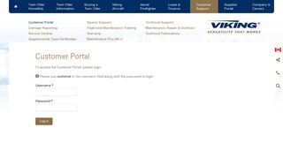 Customer Portal | Viking Air Ltd
