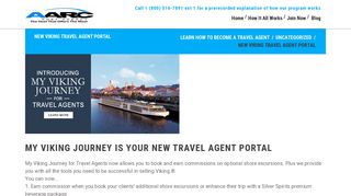 New Viking Travel Agent Portal | AARC Host Agency