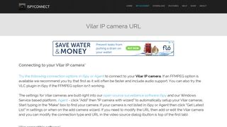 Connect to Vilar IP cameras