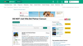 DO NOT visit Villa Del Palmar Cancun - Cancun Forum - TripAdvisor