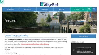 Online & Mobile Banking - The Village Bank