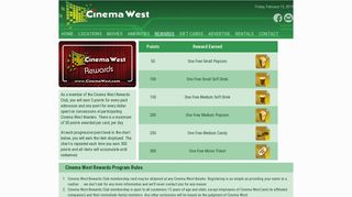 Cinema West - Rewards - Cinemawest.com