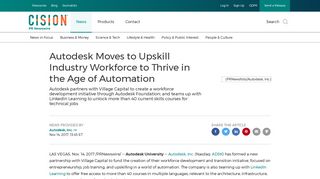 Autodesk Moves to Upskill Industry Workforce to Thrive in the Age of ...