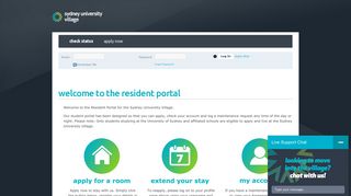 Sydney University Village - welcome to the resident portal