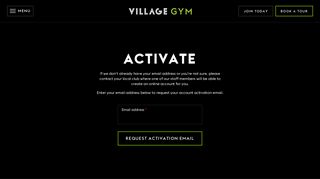 Activate Account - Village Gym