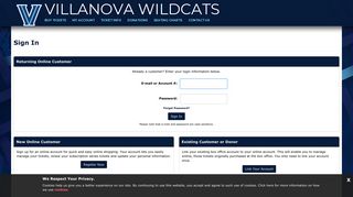 Villanova.com - Tickets - Official Athletic site of the Villanova University ...