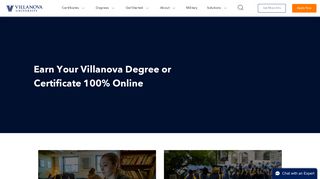 Villanova University | Degree and Certificate Programs Online