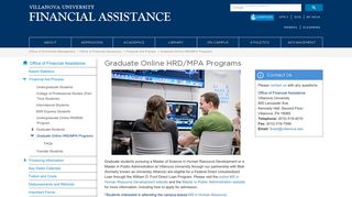 Graduate Online HRD/MPA Programs | Villanova University