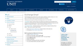 Exchange Email | Villanova University