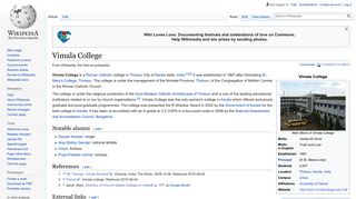 Vimala College - Wikipedia