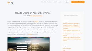 How to Create an Account on Vimeo | UpCity