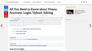 Vimeo Login: Vimeo PRO & Free Accounts Compared - Freemake