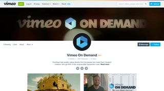 Vimeo On Demand on Vimeo