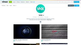 VHX on Vimeo