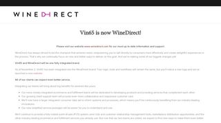 Vin65 is now WineDirect