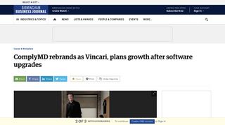 ComplyMD rebrands as Vincari, plans further growth after upgrades to ...