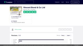 Vincent Bond & Co Ltd Reviews | Read Customer Service Reviews of ...