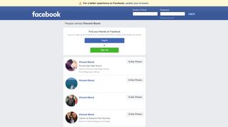 Vincent Bond Profiles | Facebook