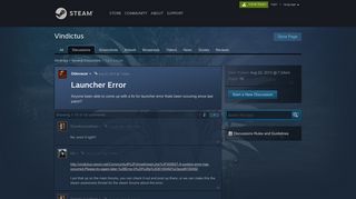 Launcher Error :: Vindictus General Discussions - Steam Community