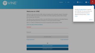 secure login - VINELink