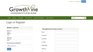 Login/Signup - GrowthVine