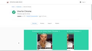 Vine for Chrome - Google Chrome