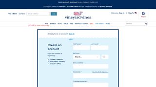 My Account - Vineyard Vines