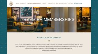 Premier Memberships - Renaissance Vinoy Resort and Golf Club ...
