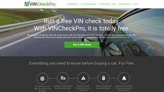 Your Free VIN Check & Vehicle History | Lookup Any VIN For Free