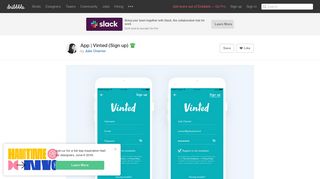 App | Vinted (Sign up) by Julie Charrier | Dribbble | Dribbble